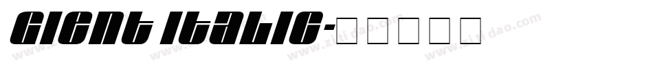 Gient Italic字体转换